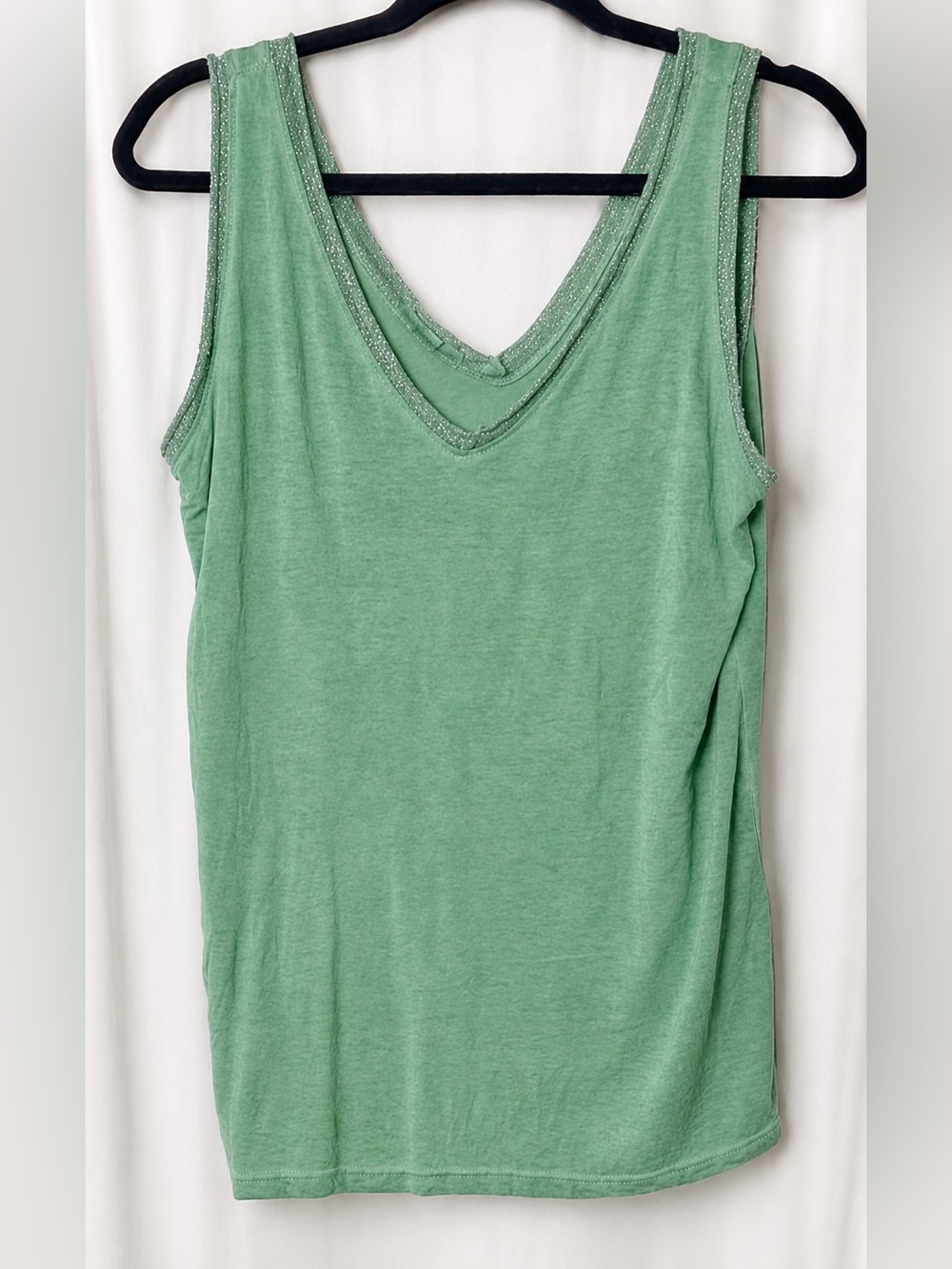 Andromede Paris Green Sleeveless Top Size Large